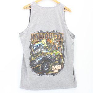 GLAMIS Tank Top Mens Gray Sleeveless Halloween 2020 Horror Characters Size XL